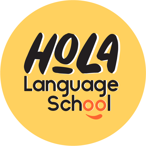 Hola Language School - Logo orange.